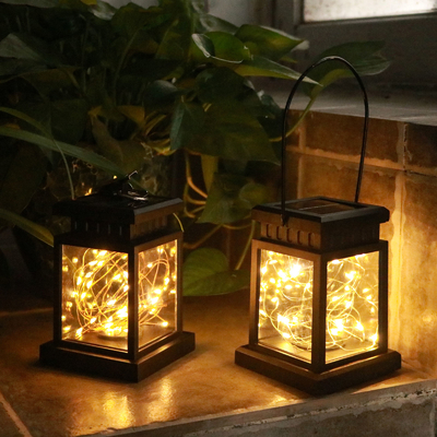 Luci all'aperto impermeabili d'attaccatura del palazzo di Garland Fairy Solar Garden Courtyard della decorazione del fiore della lampada della lanterna