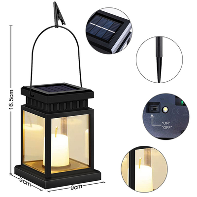 Luce d'attaccatura LED impermeabile all'aperto della candela del giardino solare senza fiamma