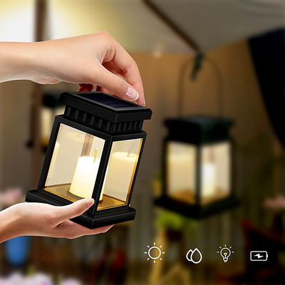 Luce d'attaccatura LED impermeabile all'aperto della candela del giardino solare senza fiamma
