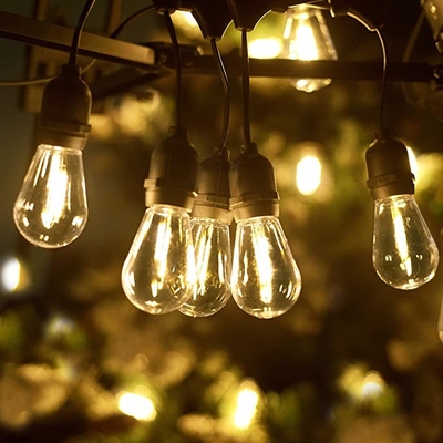 Le luci all'aperto della corda del LED con le lampadine infrangibili fanno il giardinaggio luci d'attaccatura del cortile