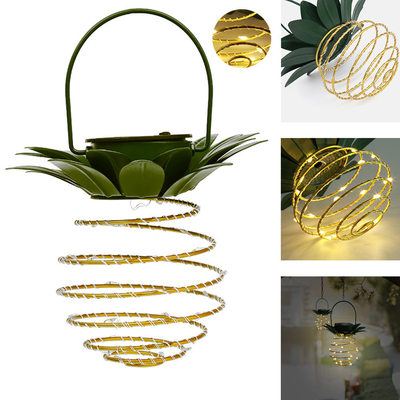 Luci solari della corda del filo di rame della luce LED dell'ananas per la decorazione del giardino