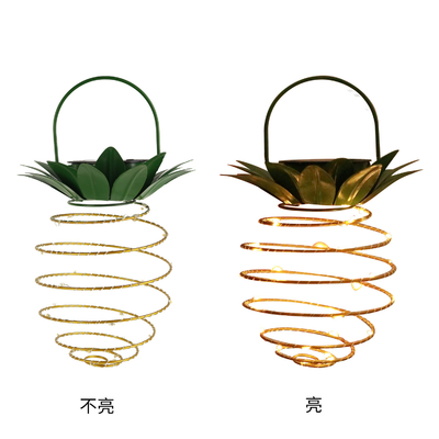 Luci solari della corda del filo di rame della luce LED dell'ananas per la decorazione del giardino