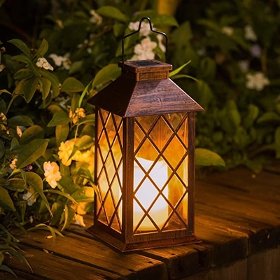 Luci infiammanti d'attaccatura solari della candela delle luci della corda del giardino all'aperto LED