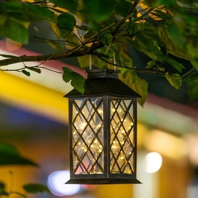 Luci infiammanti d'attaccatura solari della candela delle luci della corda del giardino all'aperto LED