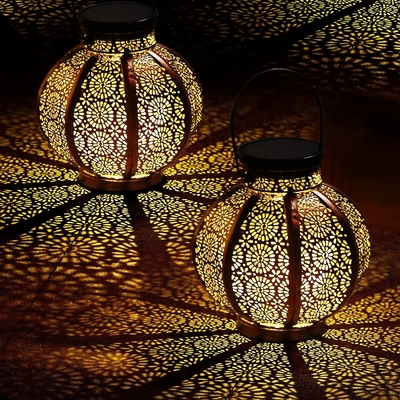 retro lampada solare d'attaccatura del grande metallo solare all'aperto delle lanterne 3500K
