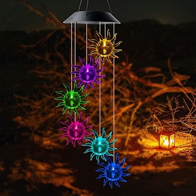 Le luci solari del giardino del carillon di vento 2700K LED espongono al sole per modellare la luce decorativa