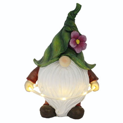 I mestieri leggeri solari della decorazione del giardino impermeabilizzano la statua animale della luce dell'ornamento LED della resina