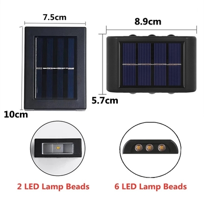 Luce decorativa principale solare impermeabile della parete del balcone all'aperto del paesaggio delle luci di WINXU IP65