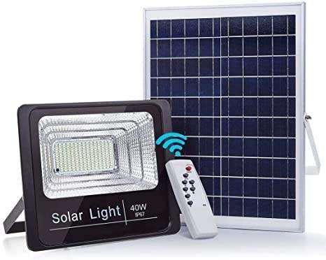 Iluminazione pubblica solare del LED 40w di inondazione della luce di Manica solare all'aperto del garage con telecomando