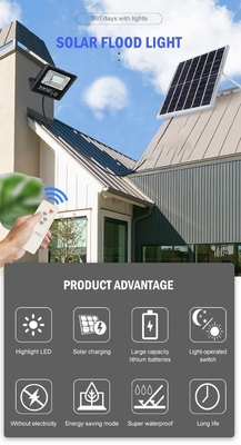 Iluminazione pubblica solare del LED 40w di inondazione della luce di Manica solare all'aperto del garage con telecomando