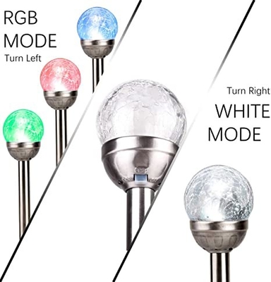 L'anti giardino solare della palla LED di vetro della crepa accende la luce 5V del cricket della via