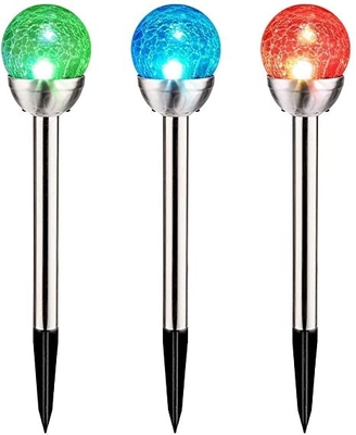 L'anti giardino solare della palla LED di vetro della crepa accende la luce 5V del cricket della via