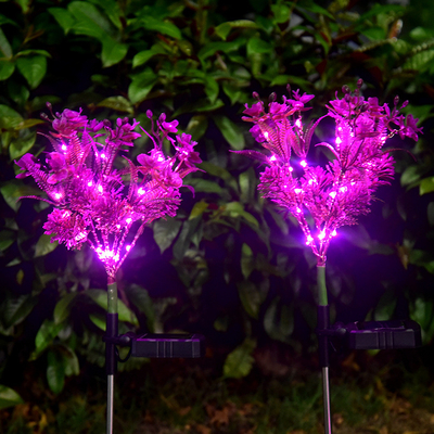 Il giardino solare di phalaenopsis LED accende i piccoli Wildflowers abbellisce la luce del prato inglese del giardino