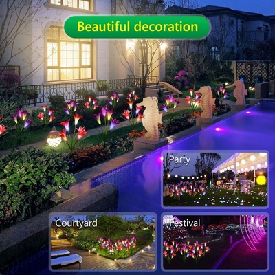 Luce solare all'aperto luci impermeabili 2700K della decorazione nozze/di Lily Lawn del cortile di RoHS