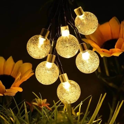 Bolla all'aperto alimentata solare Crystal Ball LED 2700K delle luci di fatato dello SGS di festa