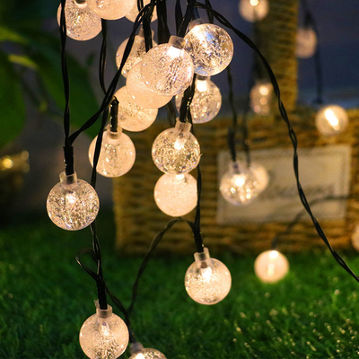 Bolla all'aperto alimentata solare Crystal Ball LED 2700K delle luci di fatato dello SGS di festa