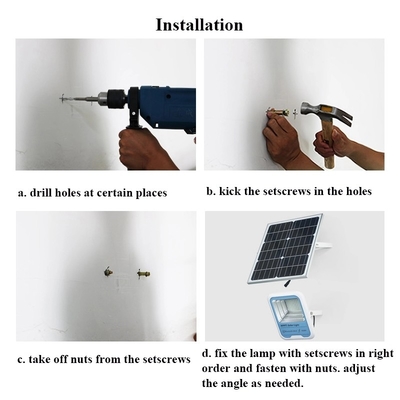 150W carico delle luci di inondazione del monitoraggio LED e sistema di scarico solari solari