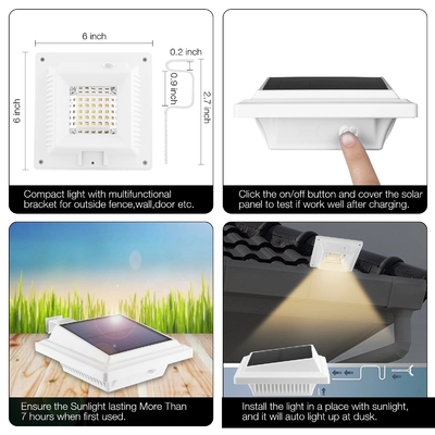 WINXU BoundarySolar solare ha alimentato la luce che della parete del LED 40 di alluminio hanno condotto le luci solari fissate al muro all'aperto