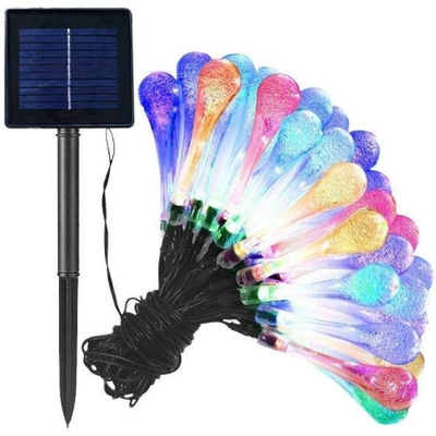Partito domestico di fatato della goccia di acqua di WX-SDD-003 LED delle luci di OutdoorFor del patio solare del giardino multicolore