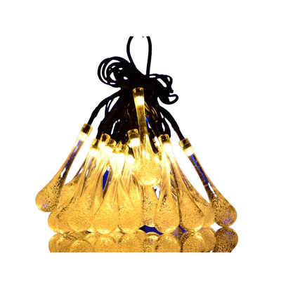 Il multiplo colora la luce di fatato solare della goccia di acqua delle luci LED della corda del LED 4.5V 24lm/w WX-SDD-003