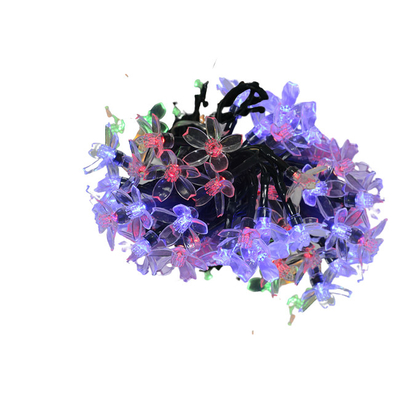 Fiore solare colorato 9m*60 della pesca delle luci del giardino della corda di festa della decorazione multi