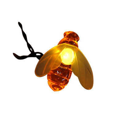 Luci leggiadramente solari alimentate solari dell'ape luci/LP65 della corda dell'ape di Natale