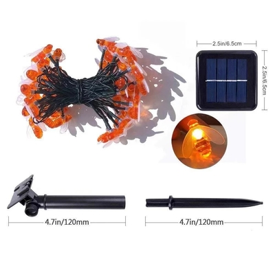 Honey Bee Fairy String Lights alimentato solare 20 LED per il giardino all'aperto