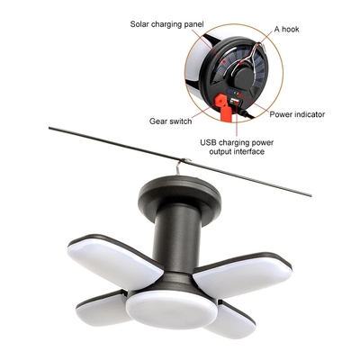 lampadina portatile leggera di campeggio ricaricabile di emergenza di 500lumens LED
