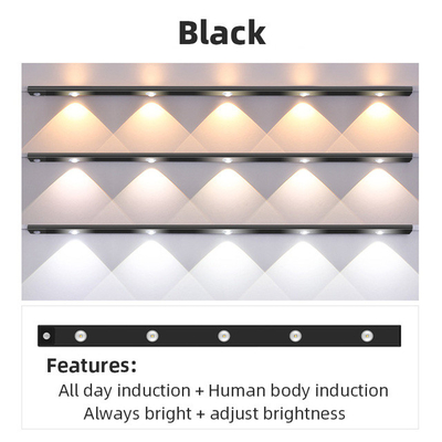 luce ultra sottile USB senza fili di 20cm 30cm 40cm 60cm LED ricaricabile