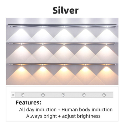 luce ultra sottile USB senza fili di 20cm 30cm 40cm 60cm LED ricaricabile