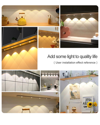 luce ultra sottile USB senza fili di 20cm 30cm 40cm 60cm LED ricaricabile