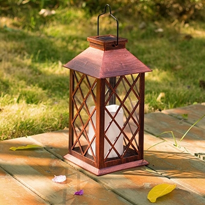 Luci solari d'attaccatura del giardino della lanterna 3500K LED con la luce intermittente della candela