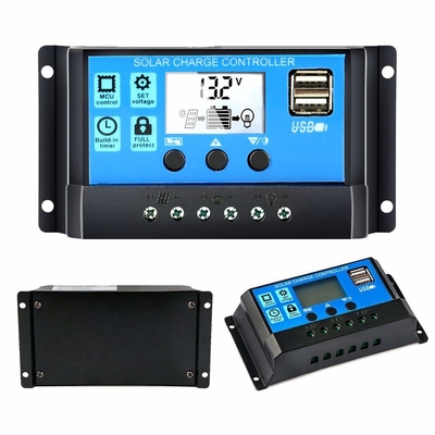 Regolatore solare Regulator 12V/24V 60A 50A 40A 30A 20A 10A PWM USB 5V dell'esposizione LCD