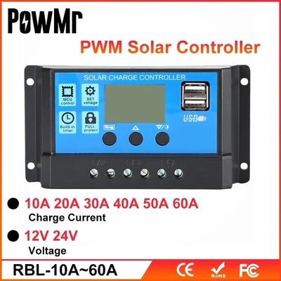 Regolatore solare 10A 20A 30A 40A 12V 24V 36V 48V di controllo del pannello della tassa di PWM