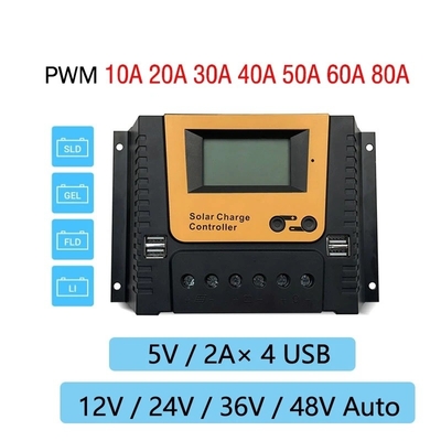 Regolatore solare 10A 20A 30A 40A 12V 24V 36V 48V di controllo del pannello della tassa di PWM