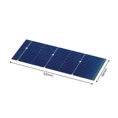 sistema monocristallino del caricatore del pannello solare di 52*19mm 0.5V 0.24W per il portatile fotovoltaico