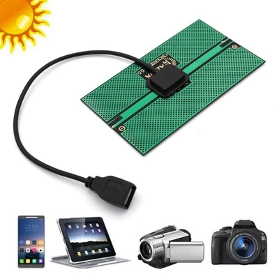 il pannello solare solare del caricatore 1.65W 76*133MM ha prodotto l'energia solare che addebita il dispositivo fatto pagare USB di campeggio all'aperto del telefono cellulare