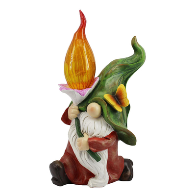 Pannello decorativo luminoso del regalo dei mestieri leggeri solari della statua del giardino