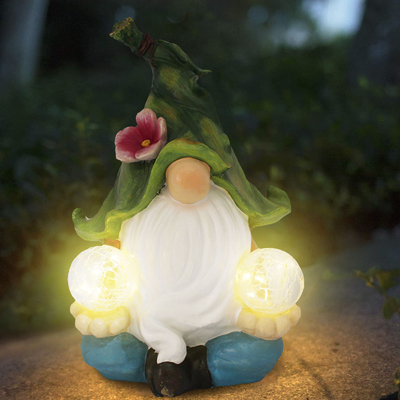 Pannello decorativo luminoso del regalo dei mestieri leggeri solari della statua del giardino
