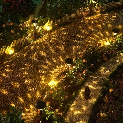 Il giardino solare del percorso all'aperto LED del cortile accende decorativo impermeabilizza