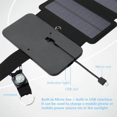 10W il pannello solare pieghevole 5V 2.1A USB i dispositivi di uscita per gli Smartphones